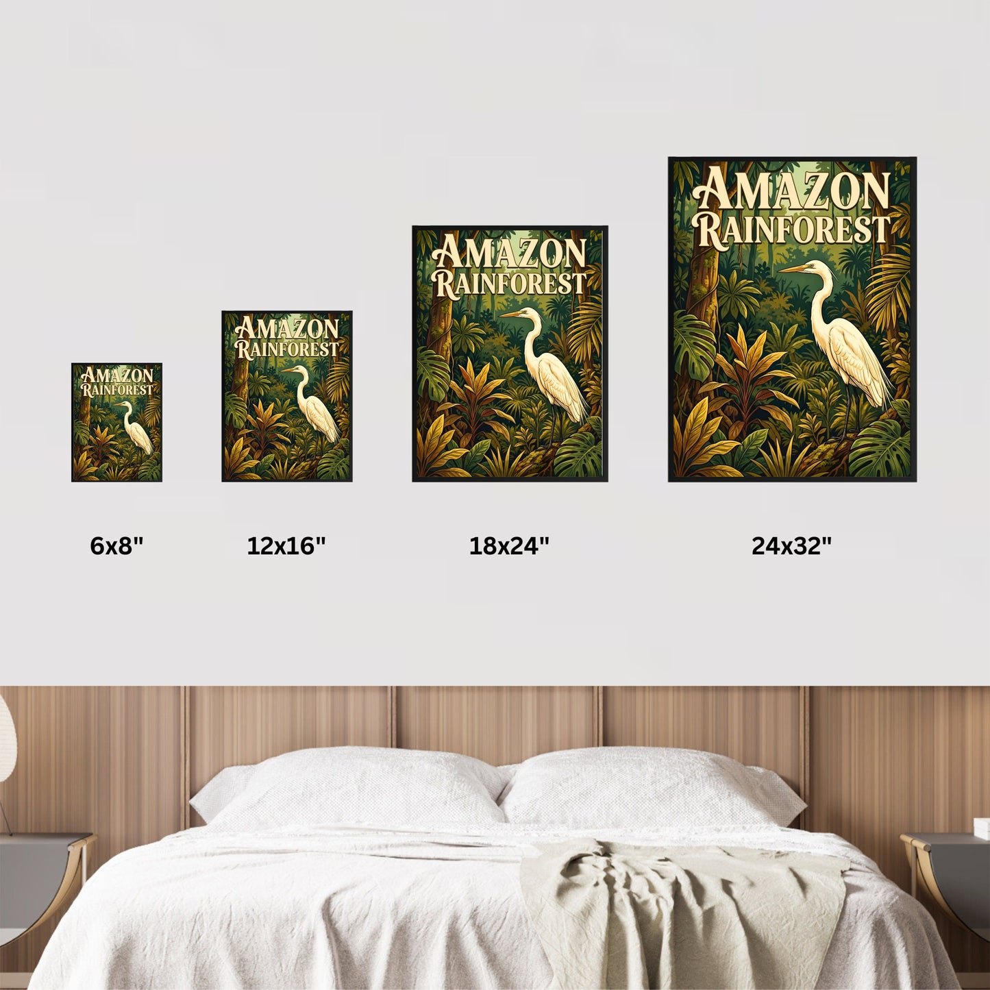 Amazon Rainforest Vintage Travel Poster - Guardian