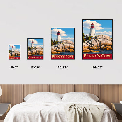 Peggy’s Cove Vintage Travel Poster - Beacon of the Atlantic