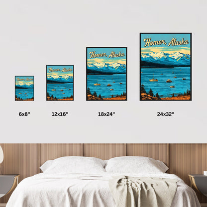 Homer Vintage Travel Poster - Alaska