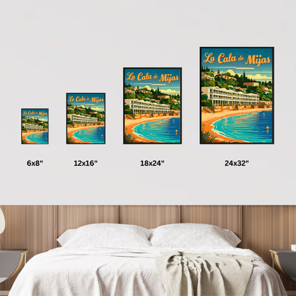 La Cala de Mijas Vintage Travel Poster - Mediterranean Escape
