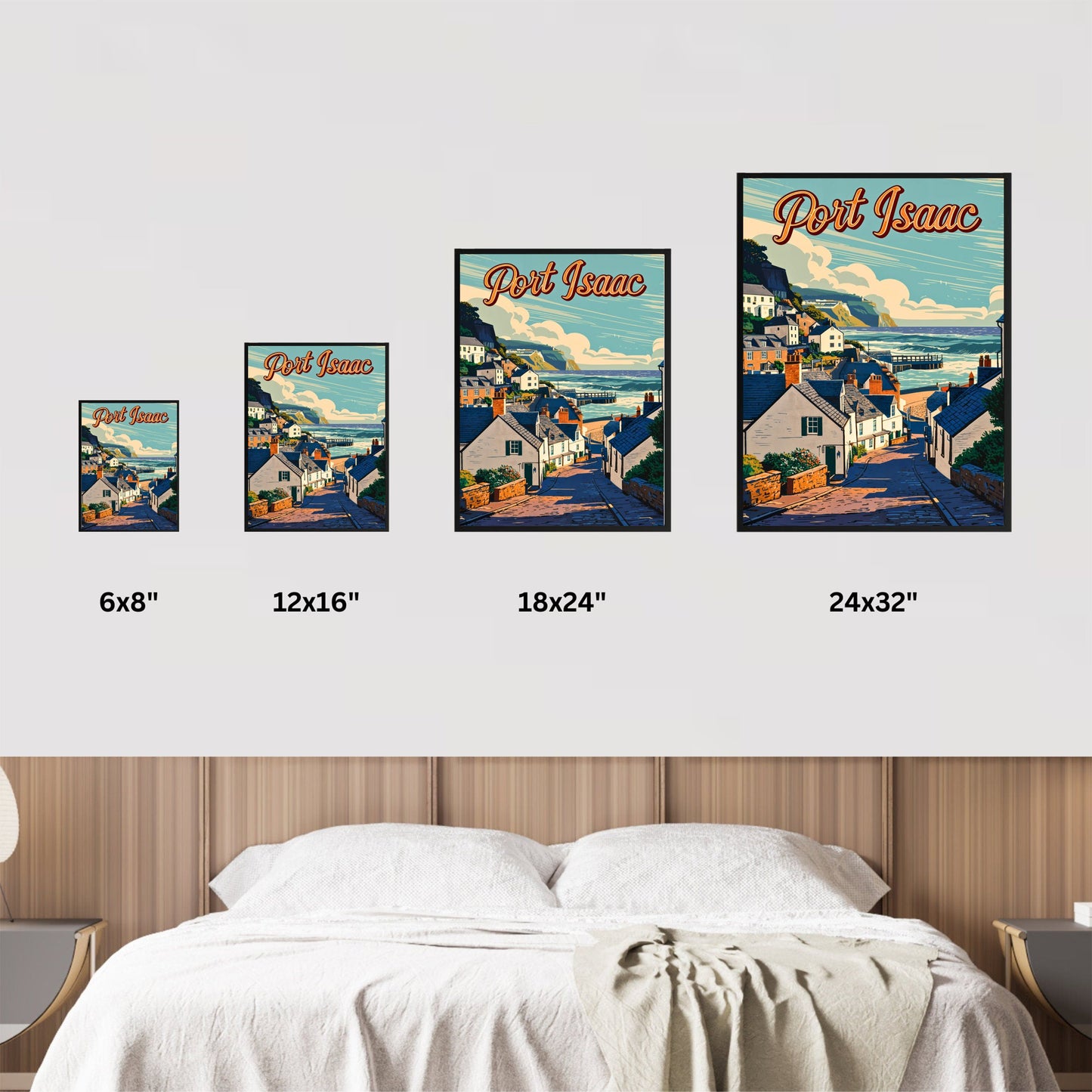 Port Isaac Vintage Travel Poster