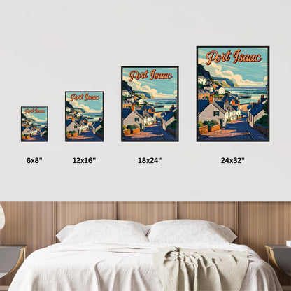 Port Isaac Vintage Travel Poster