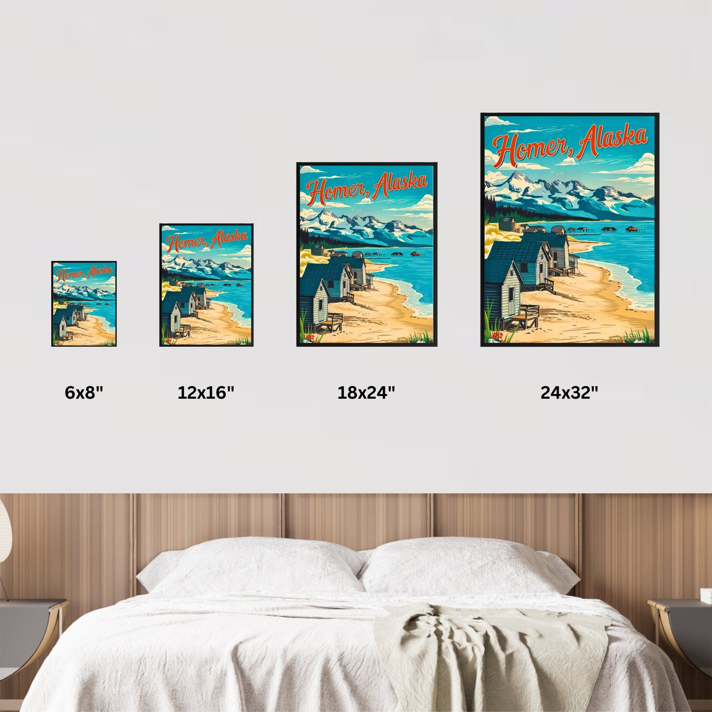 Homer Vintage Travel Poster - A Coastal Alaskan Paradise