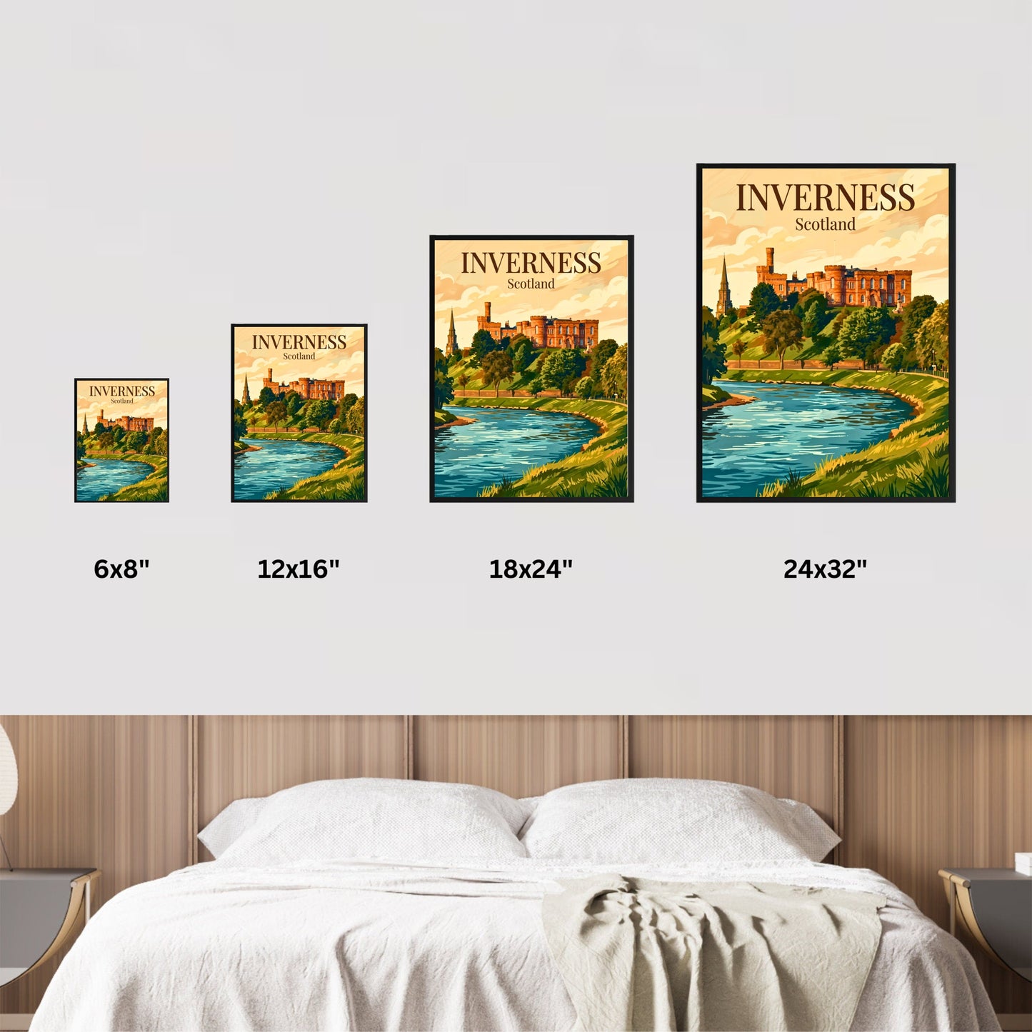 Inverness Vintage Travel Poster - Scotland Classics