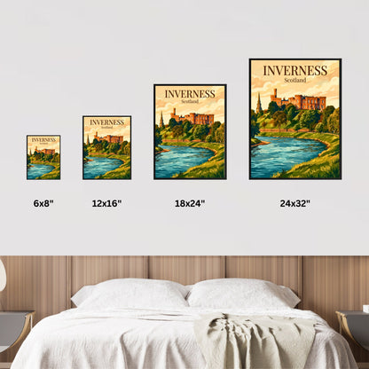 Inverness Vintage Travel Poster - Scotland Classics