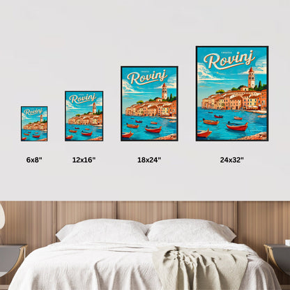 Rovinj, Vintage Travel Poster - Croatia