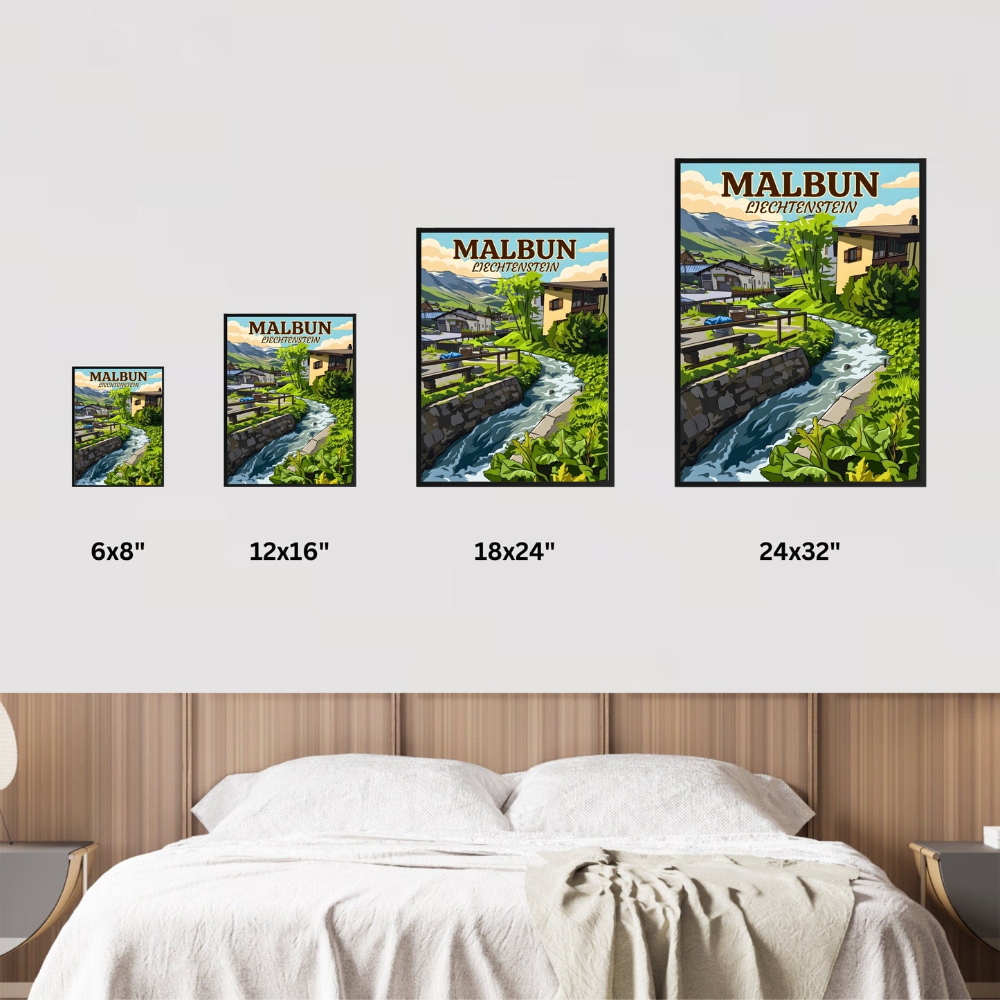 Malbun Vintage Travel Poster - Peaceful Living