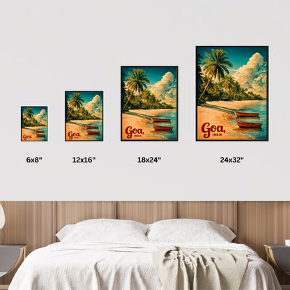 Goa Vintage Travel Poster - Captivating Island in India
