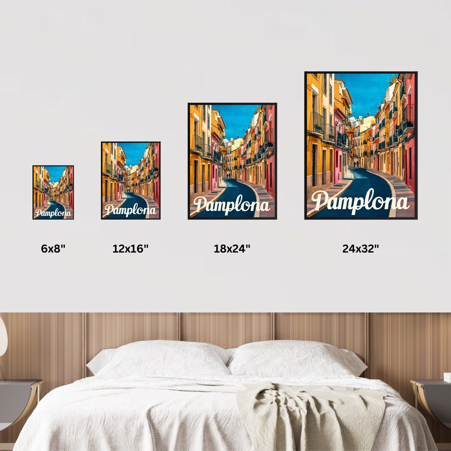 Pamplona Vintage Travel Poster - Spain History