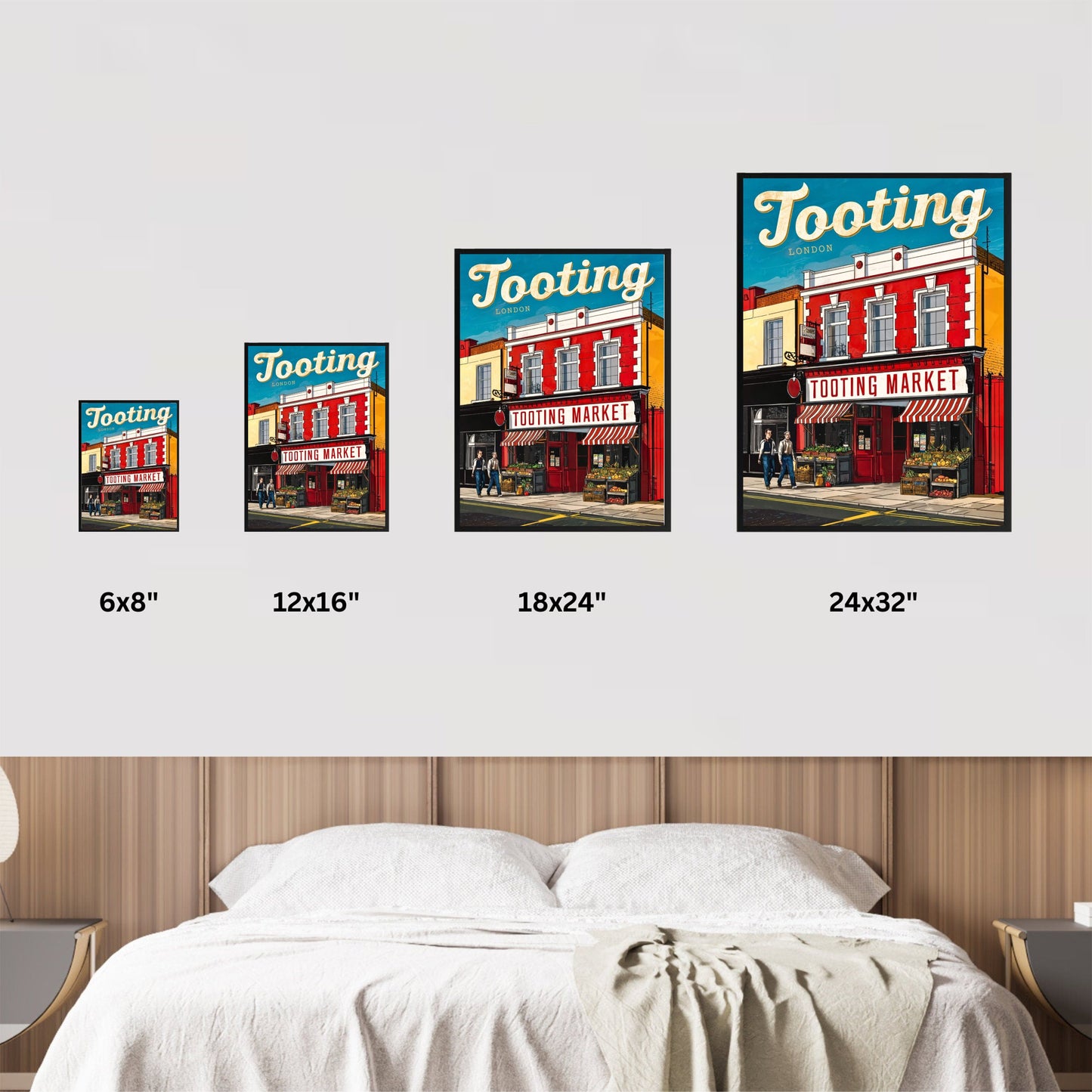 Tooting Vintage Travel Poster - The Landmark of South London