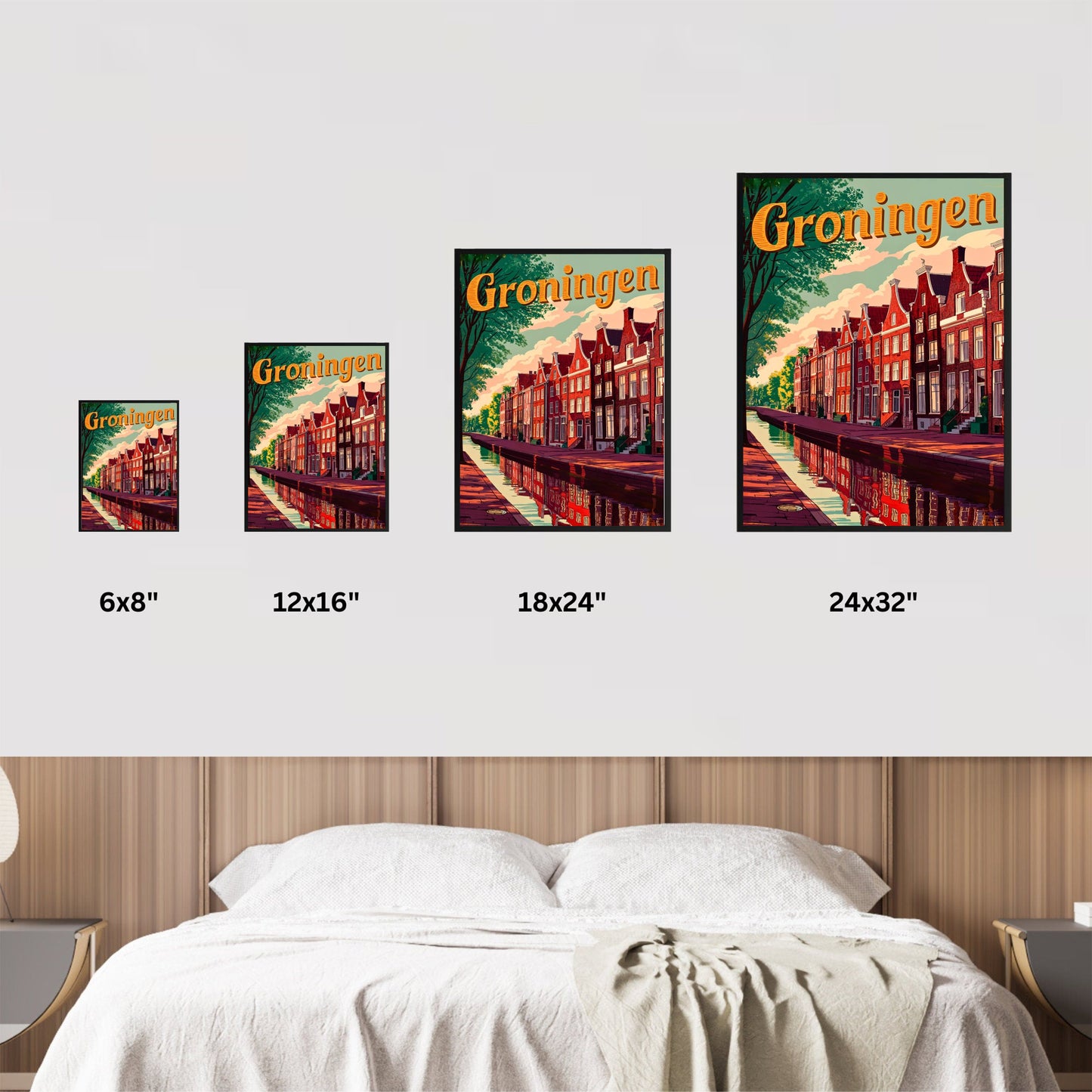 Groningen Vintage Travel Poster