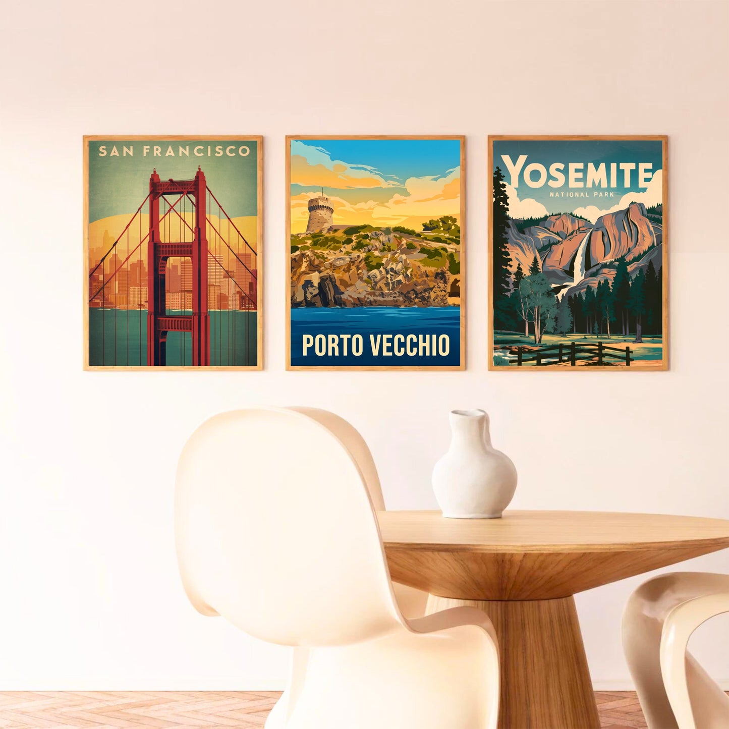 Porto Vecchio Vintage Travel Poster - Hidden Mediterranean Gem