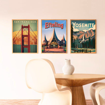Efteling Vintage Travel Poster - Ride Through the Realms of Fantasy