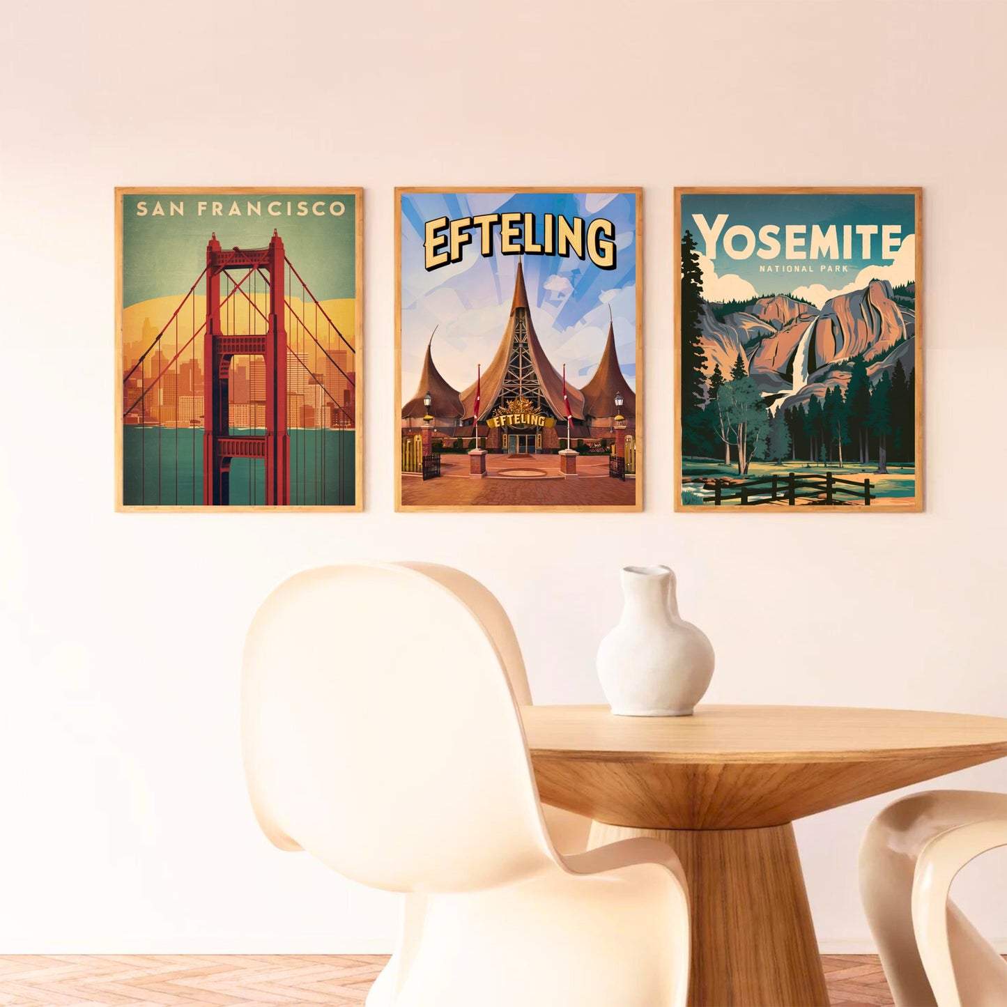 Efteling Vintage Travel Poster - Netherlands’ Most Enchanting Theme Park