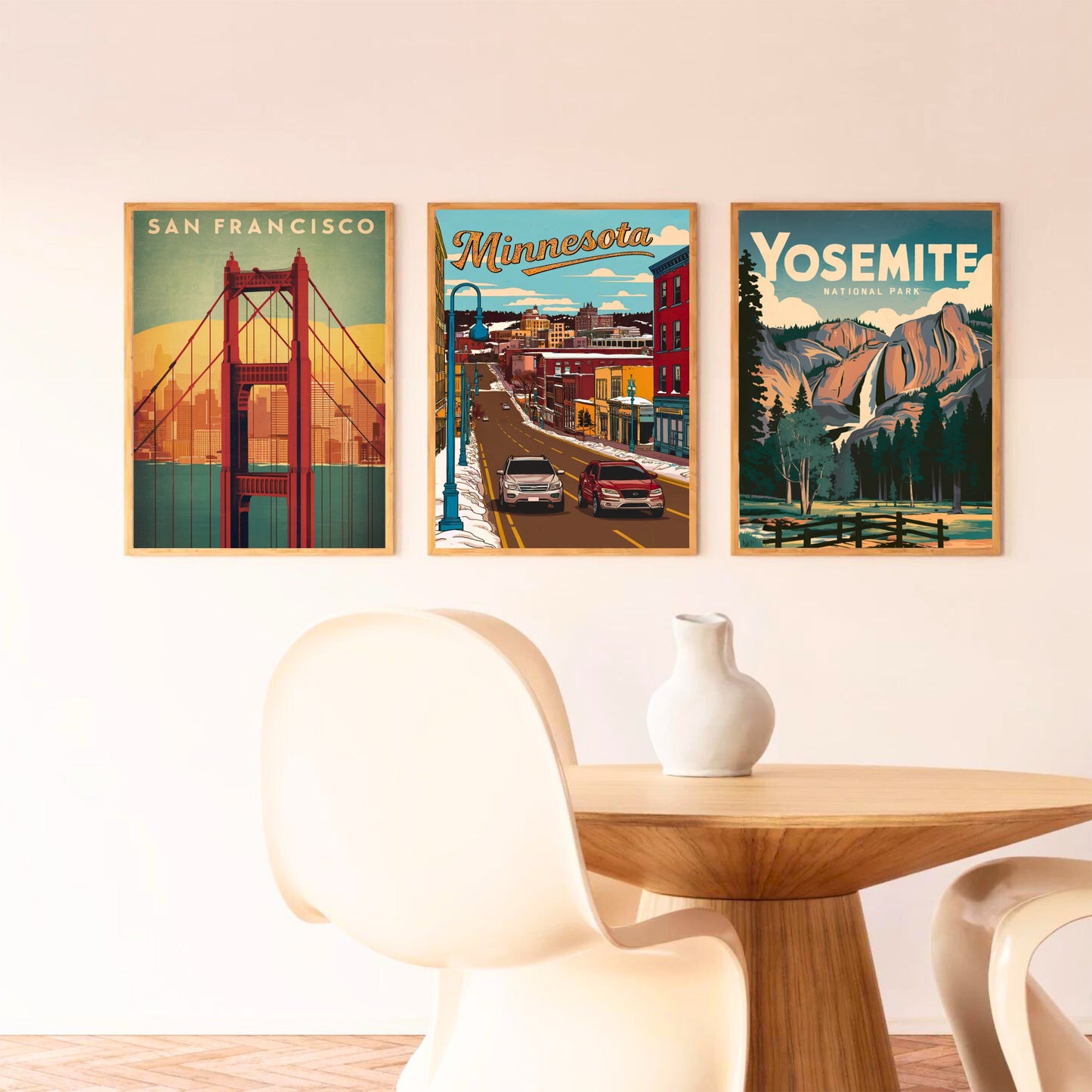 Minnesota Vintage Travel Poster - Duluth Downtown