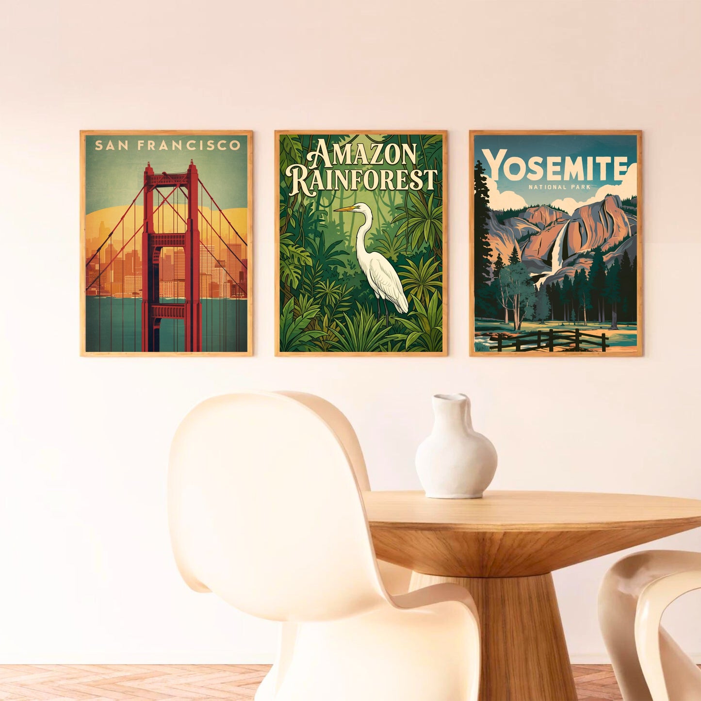 Amazon Rainforest Vintage Travel Poster - Serenity