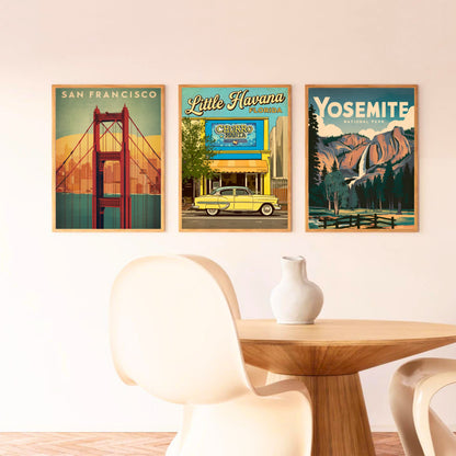 Little Havana Vintage Travel Poster -  Iconic Landmark