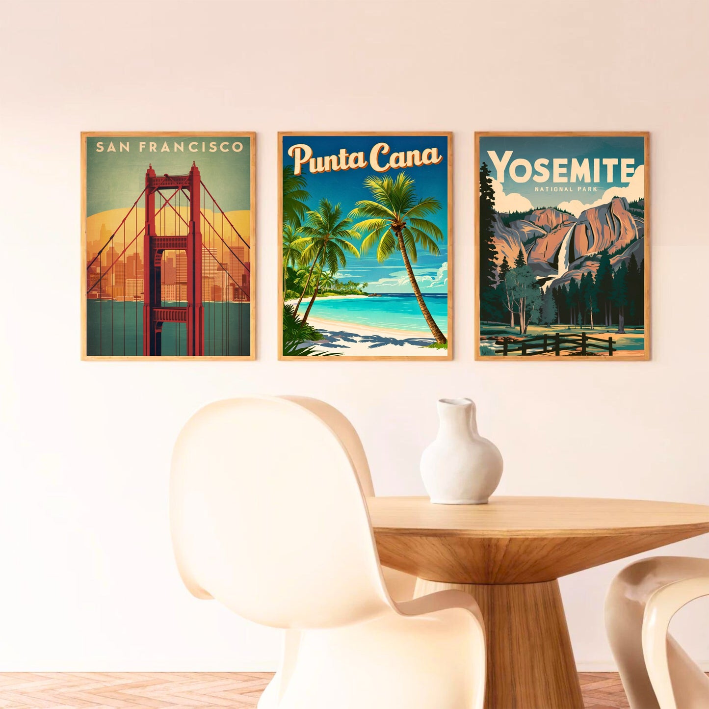 Punta Cana Vintage Travel Poster - Island Paradise in Dominican Republic