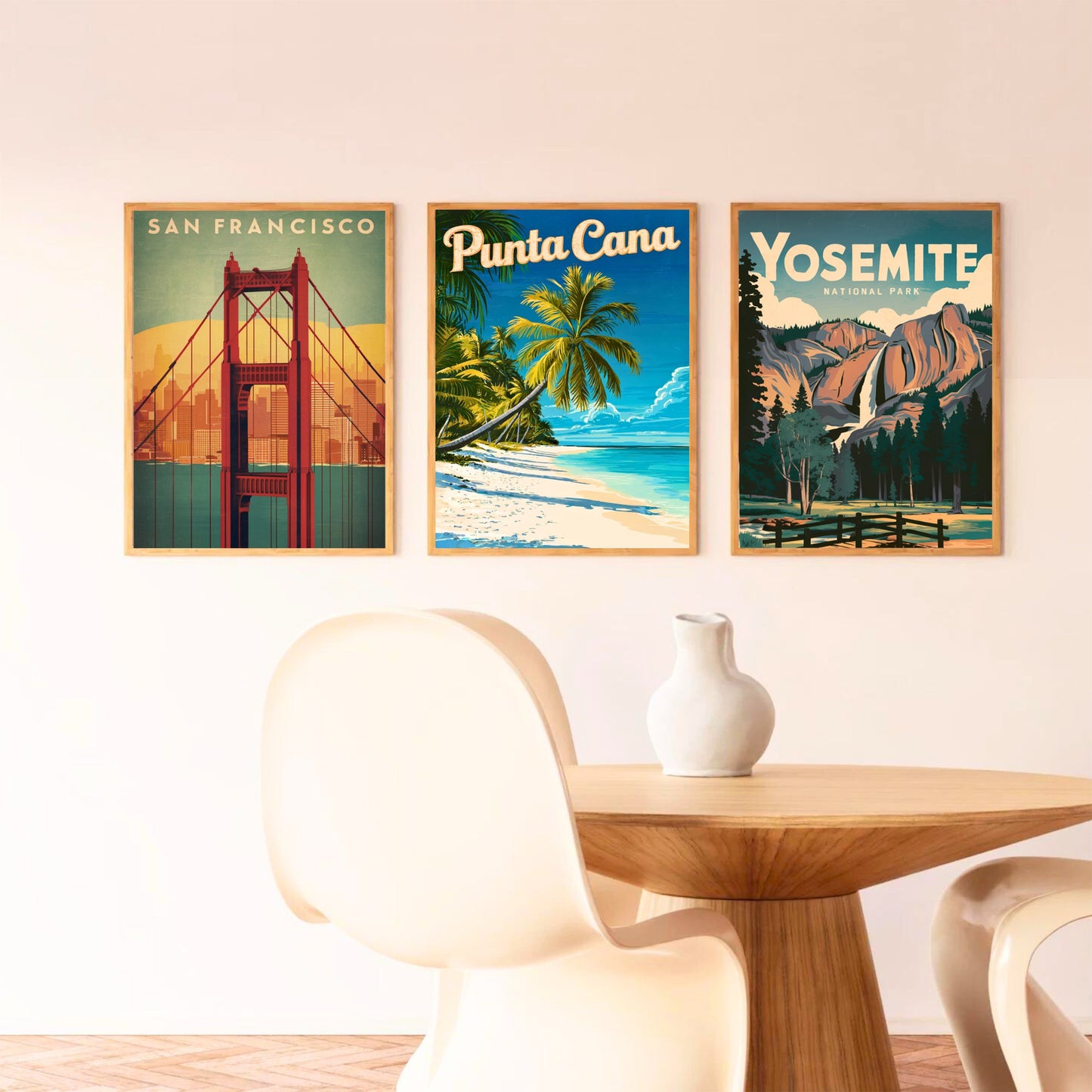 Punta Cana Vintage Travel Poster - Stunning Beach Shore