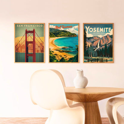 Abel Tasman Vintage Travel Poster