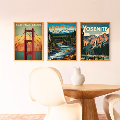 Skykomish River Vintage Travel Poster