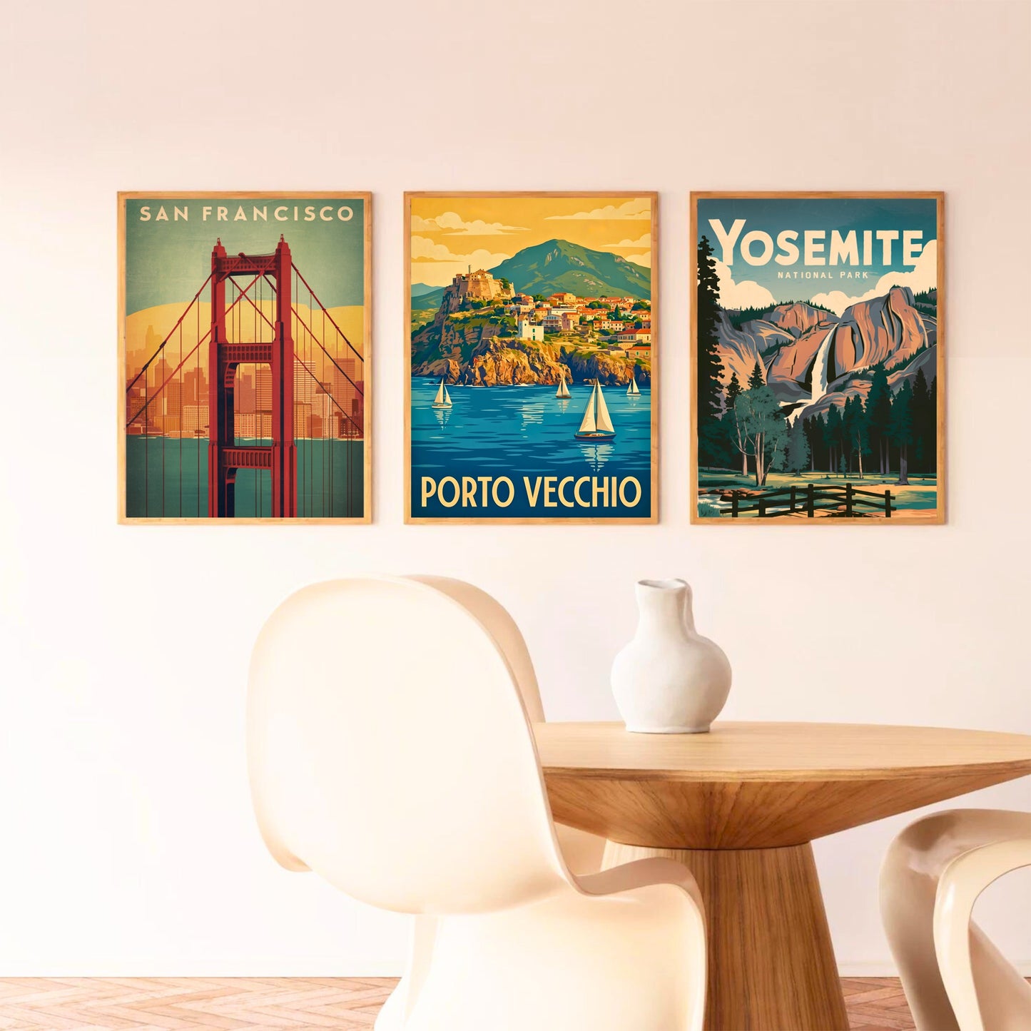 Porto Vecchio Vintage Travel Poster - Gateway to Capraia