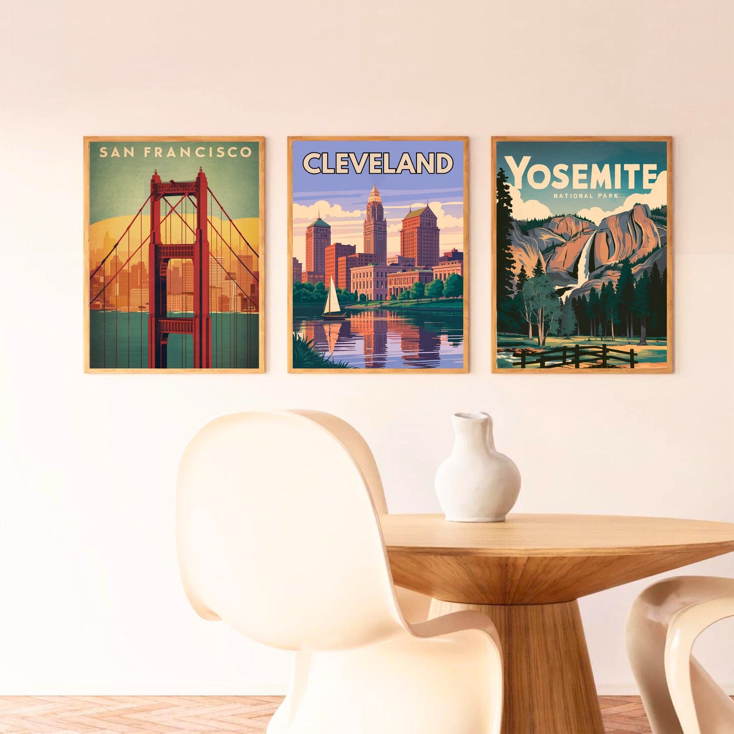 Cleveland Vintage Travel Poster - Heartbeat of Ohio