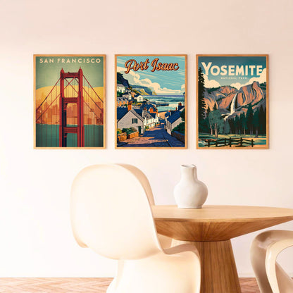Port Isaac Vintage Travel Poster