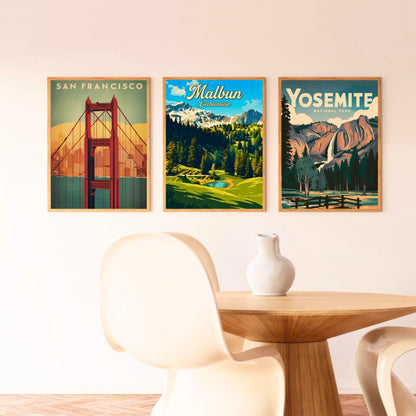 Malbun Vintage Travel Poster - Nature Escape