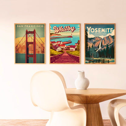 Whitby Vintage Travel Poster