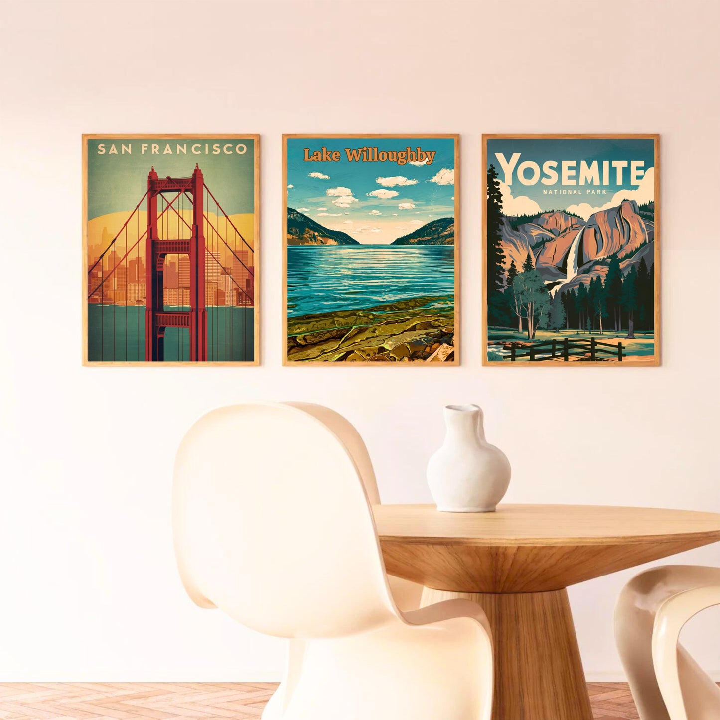 Lake Willoughby Vintage Travel Poster