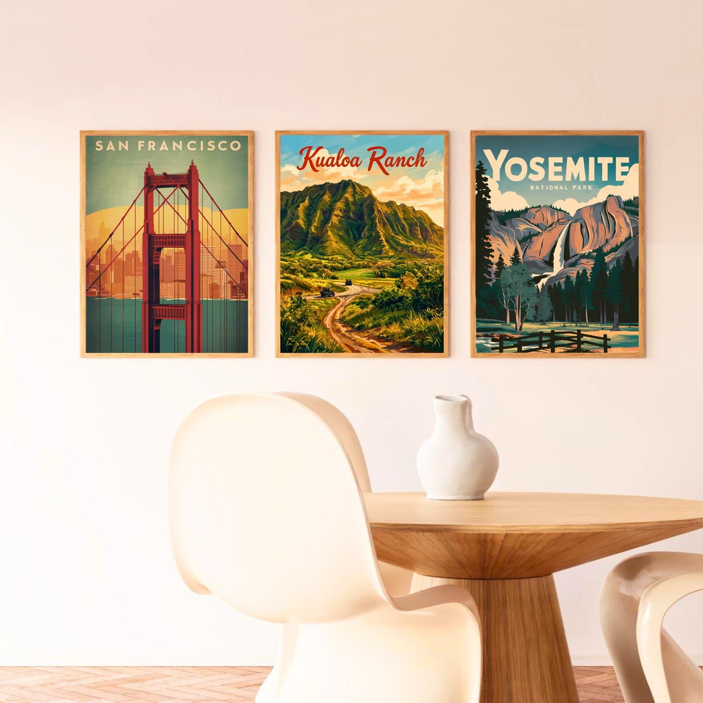 Kualoa Ranch Vintage Travel Poster - Hawaii