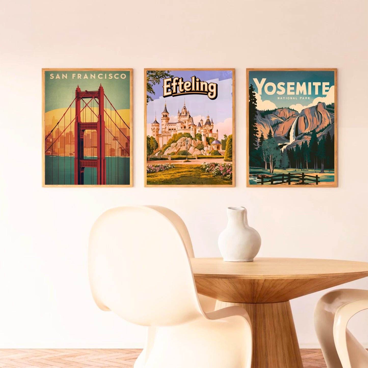 Efteling Vintage Travel Poster - The Heart of Dutch Fantasy