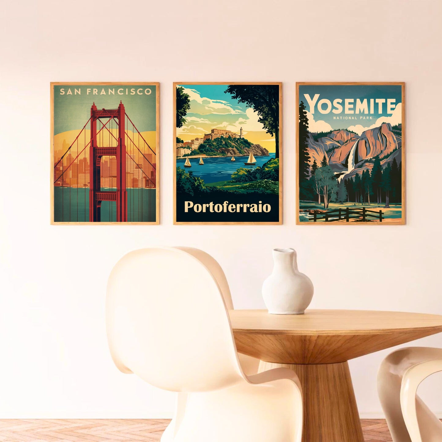 Portoferraio Vintage Travel Poster  - Harbor of History