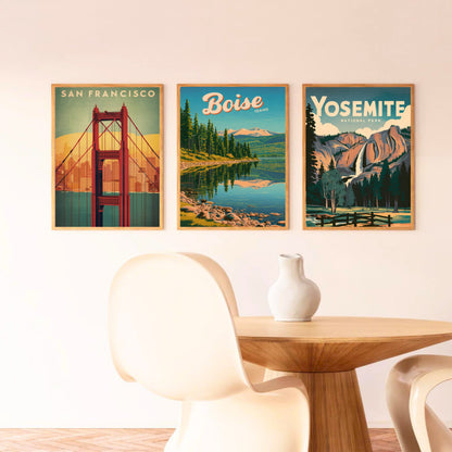 Boise Vintage Travel Poster