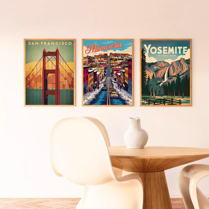 Minnesota Vintage Travel Poster