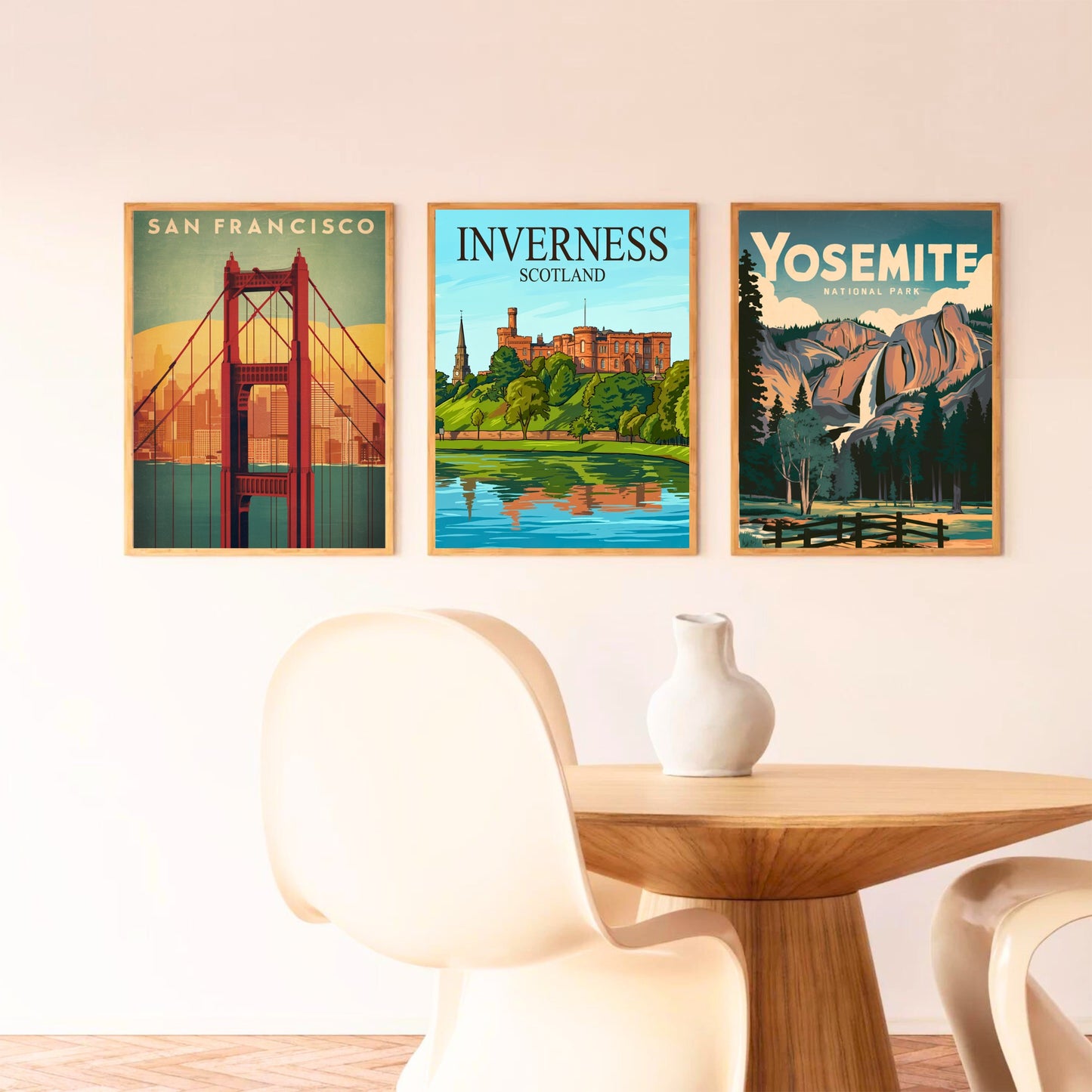 Inverness Vintage Travel Poster - The River Ness