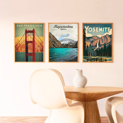 Hazorchashma Vintage Travel Poster -  The Thousands Spring