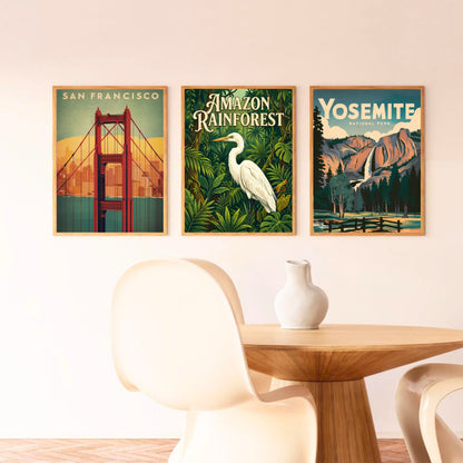 Amazon Rainforest Vintage Travel Poster - Secrets of the Jungle