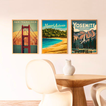 Manuel Antonio Vintage Travel Poster - Mesmerizing Beach, Costa Rica
