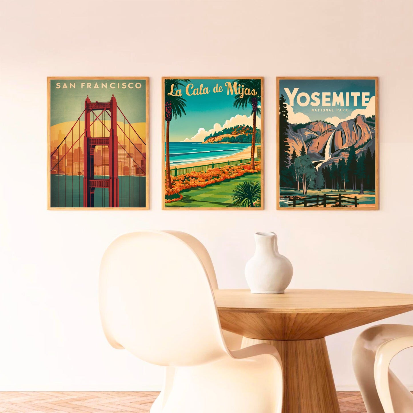 La Cala de Mijas Vintage Travel Poster - Spain’s Costa del Sol