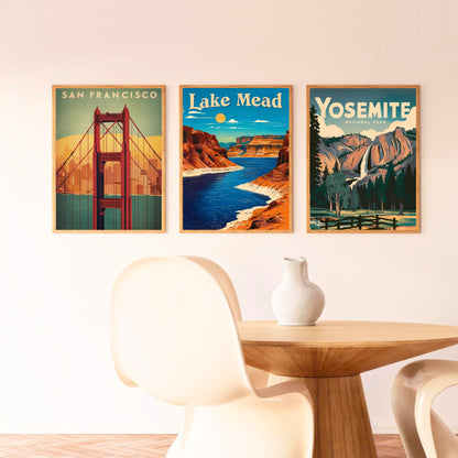 Lake Mead Vintage Travel Poster