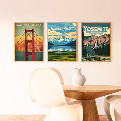 Homer Vintage Travel Poster - Discover Alaska’s Wild Beauty