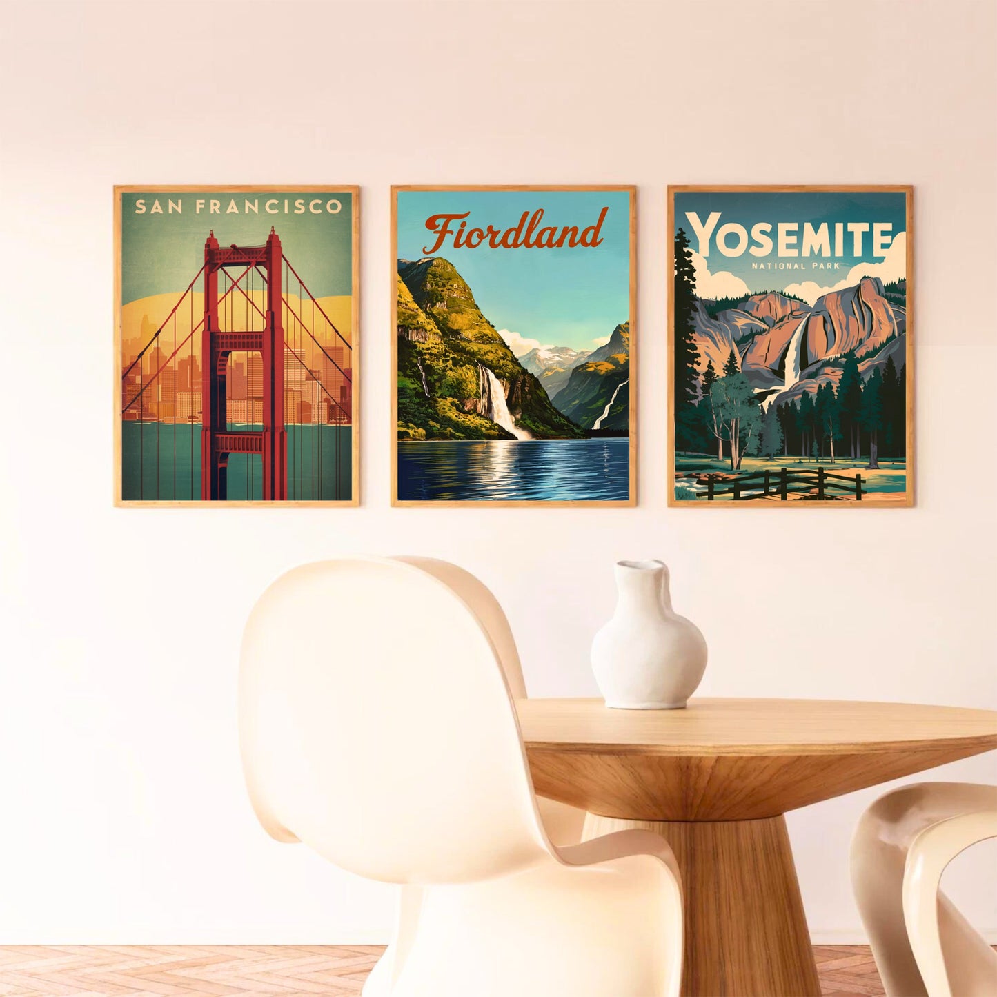 Fiordland Vintage Travel Poster