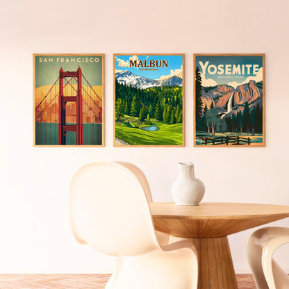 Malbun Vintage Travel Poster - Alpine Horizon