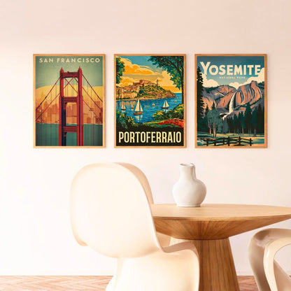 Portoferraio Vintage Travel Poster