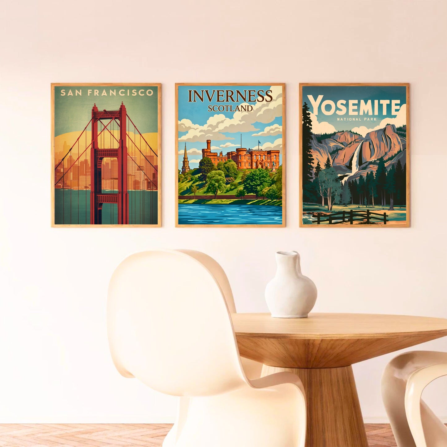 Inverness Vintage Travel Poster- Scotland by the River
