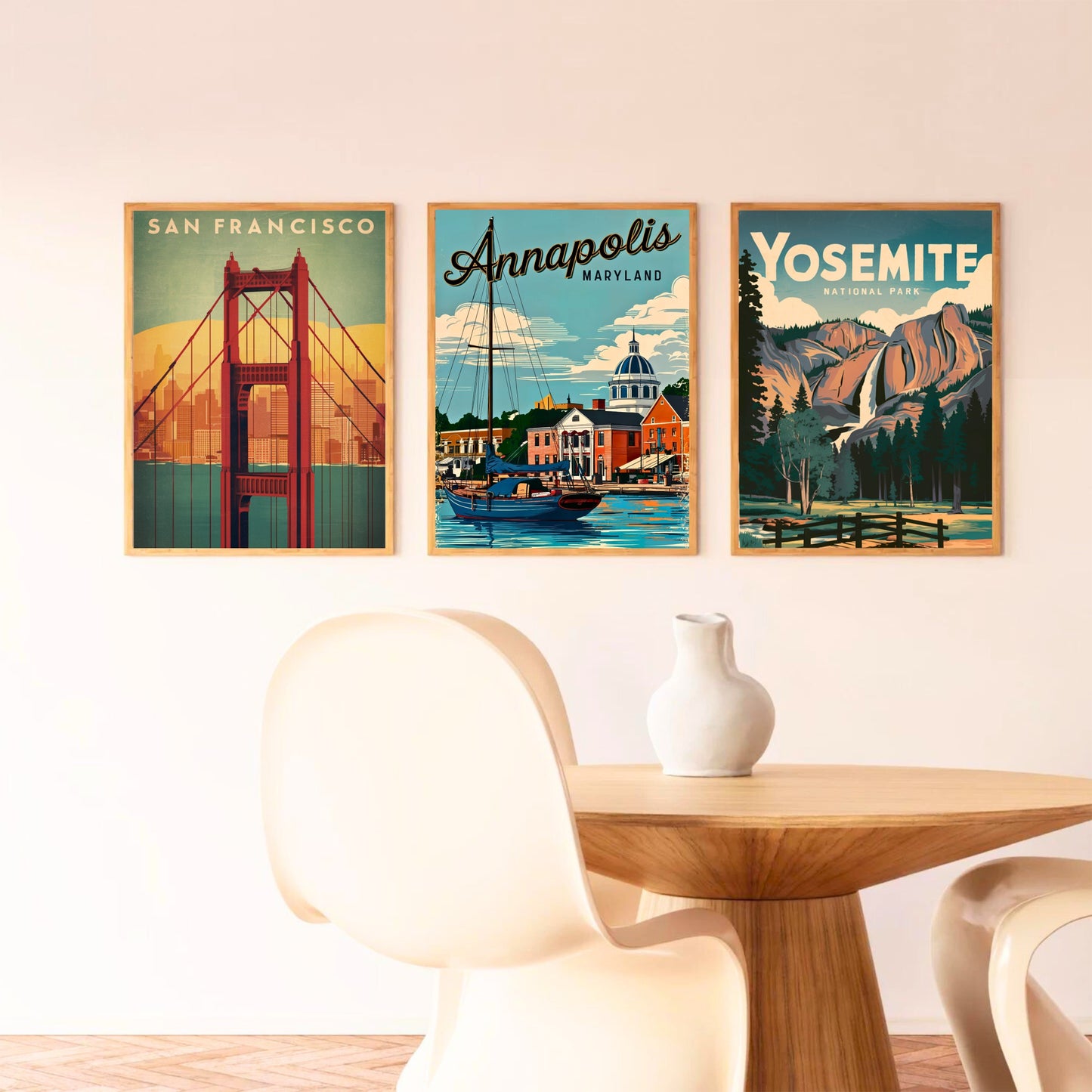 Annapolis Vintage Travel Poster - Historic Charm of Maryland