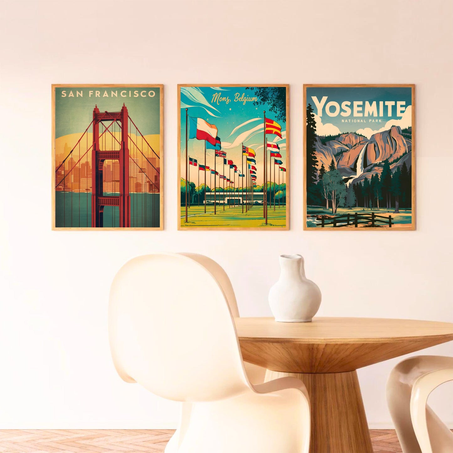 Mons, Belgium Travel Poster - Supreme Headquarters Allied Powers Europe (SHAPE)