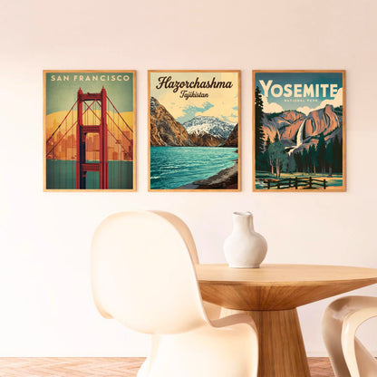Hazorchashma Vintage Travel Poster -  Captivating  Serenity